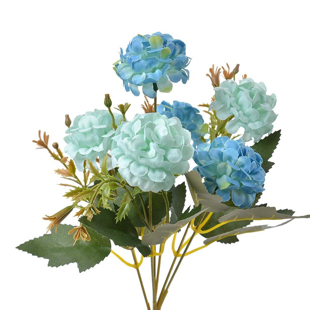 Artificial flower 28 cm Blue Plastic by Clayre & Eef.