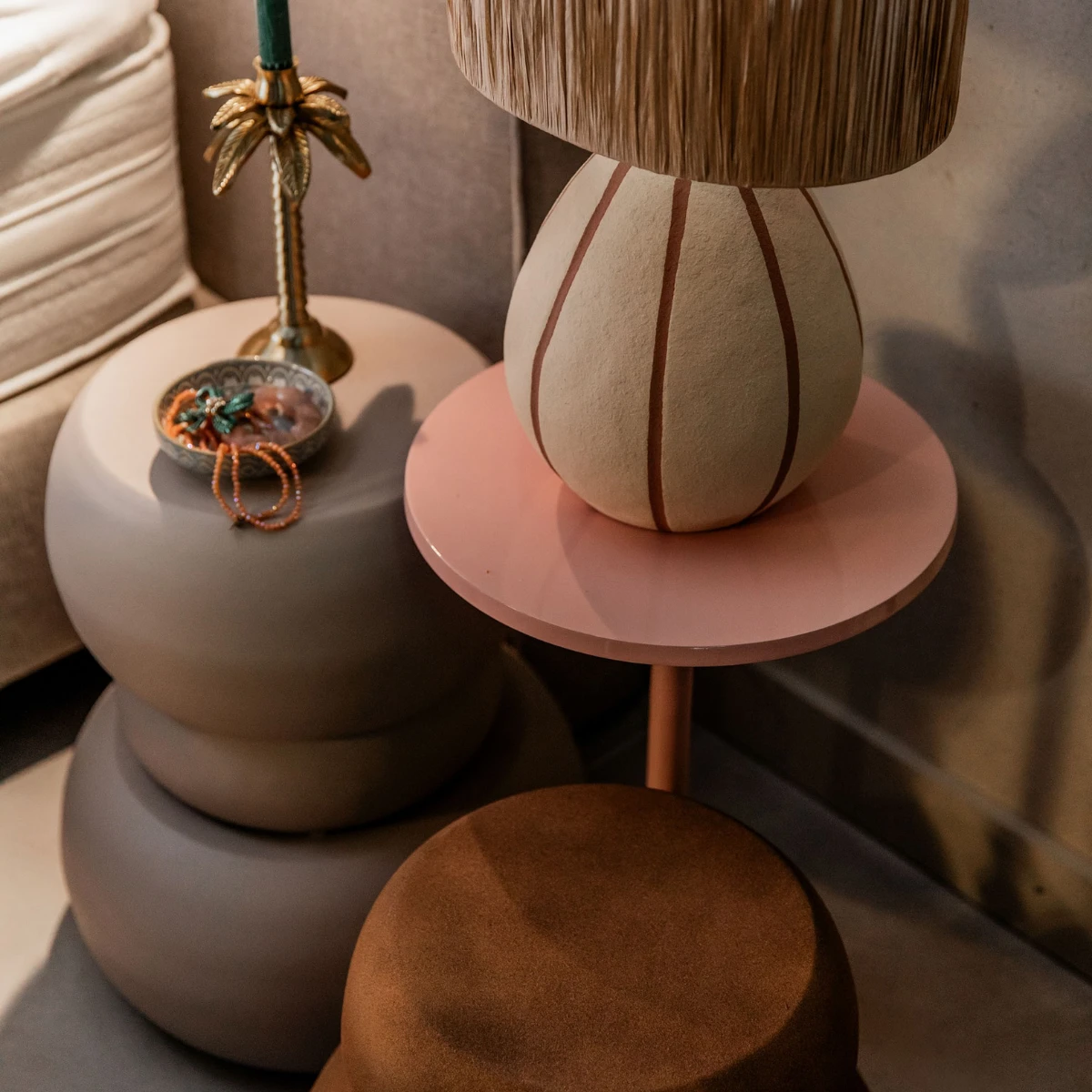 Side table Zea Off-white by Mica Decorations