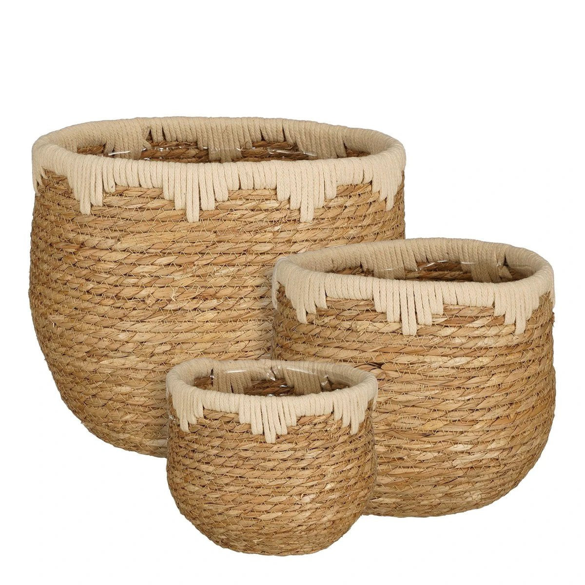 Plantenmand set Jorck Beige by Mica Decorations