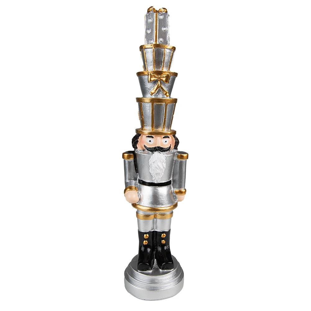 Decoration nutcracker 8x7x33 cm by Clayre & Eef.