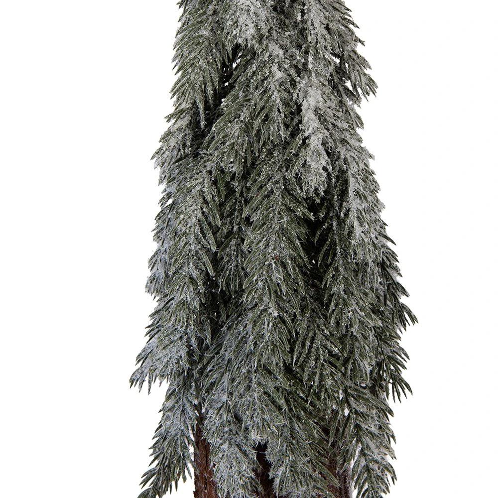 Mini Artificial Christmas Tree Ø 18x57 cm Green Plastic by Clayre & Eef.