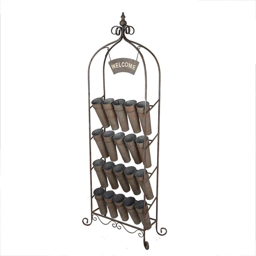 Stehender Pflanzenhalter 76x32x196 cm von Clayre & Eef.
