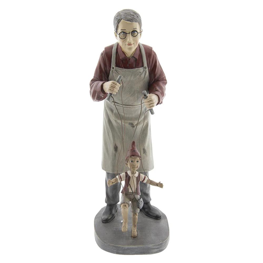Image Pinocchio 36 cm Gray Polyresin Home accessories by Clayre & Eef.