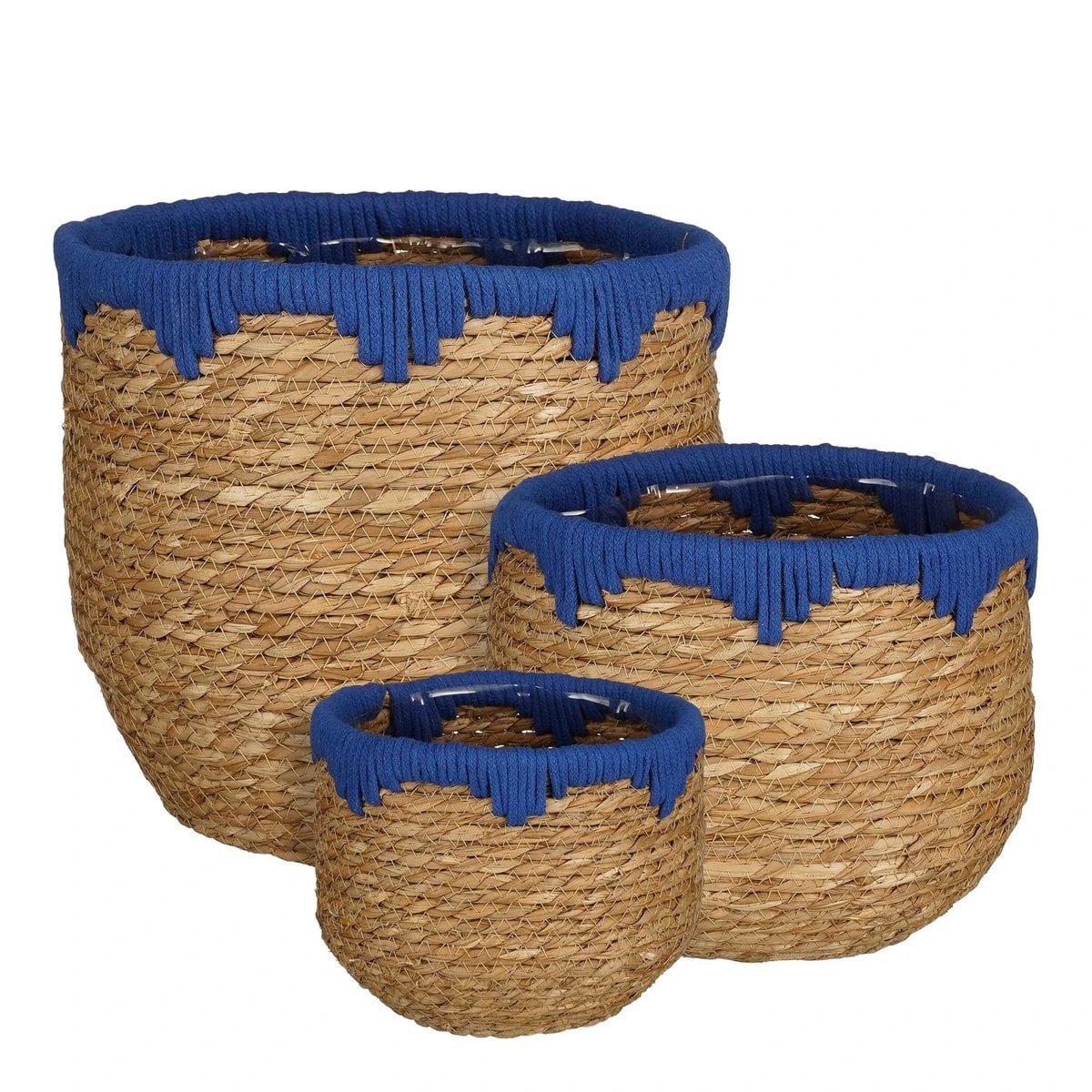 Plant basket set Jorck Blue by Mica Decorations
