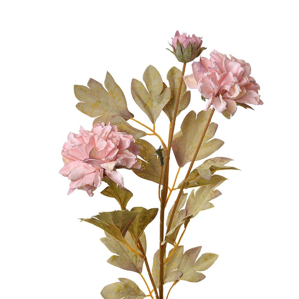Kunstblume 68 cm rosa aus Kunststoff von Clayre & Eef.