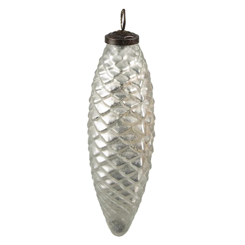 Christmas bauble Ø 6x17 cm by Clayre & Eef.