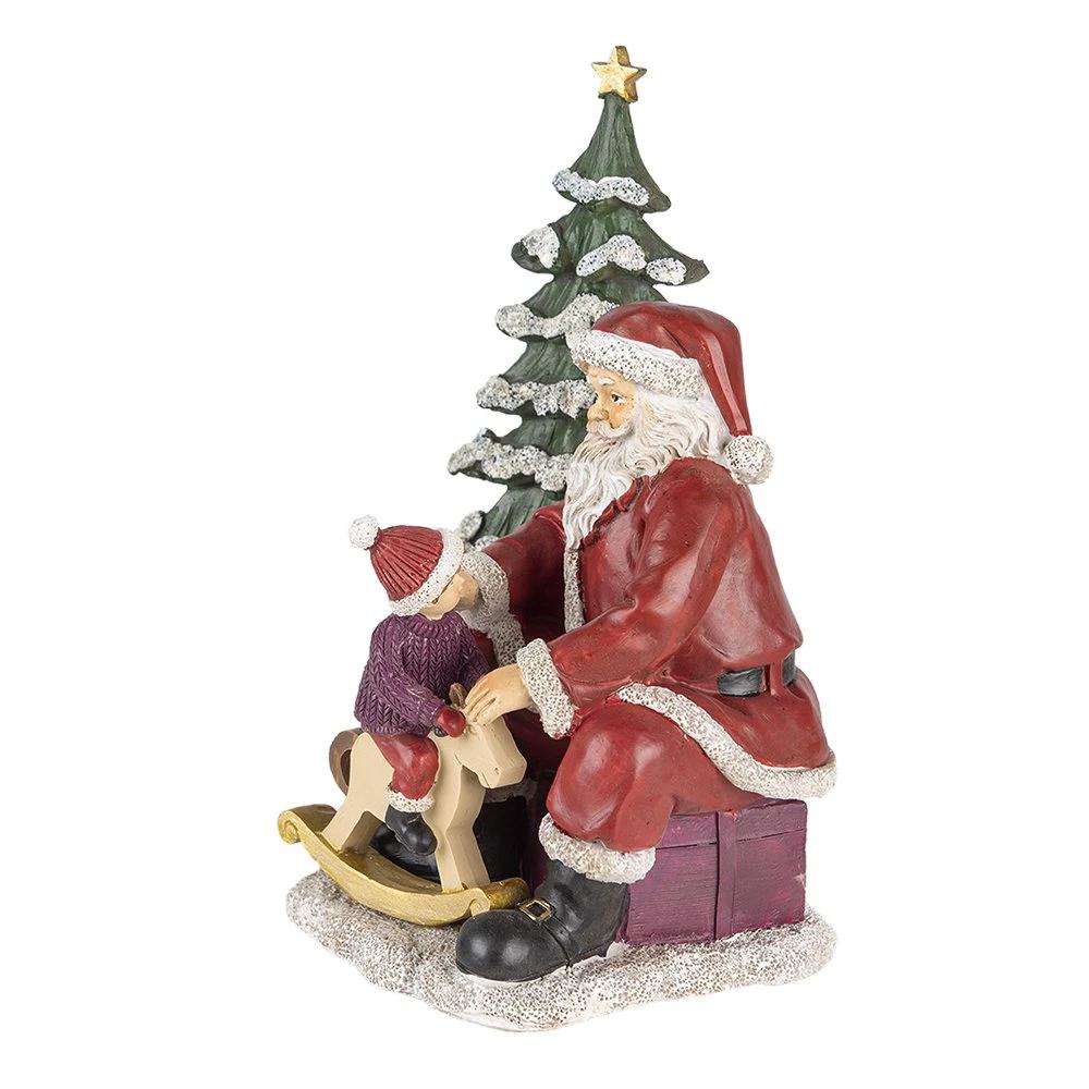 Santa Claus with child 16x13x22 cm by Clayre & Eef.