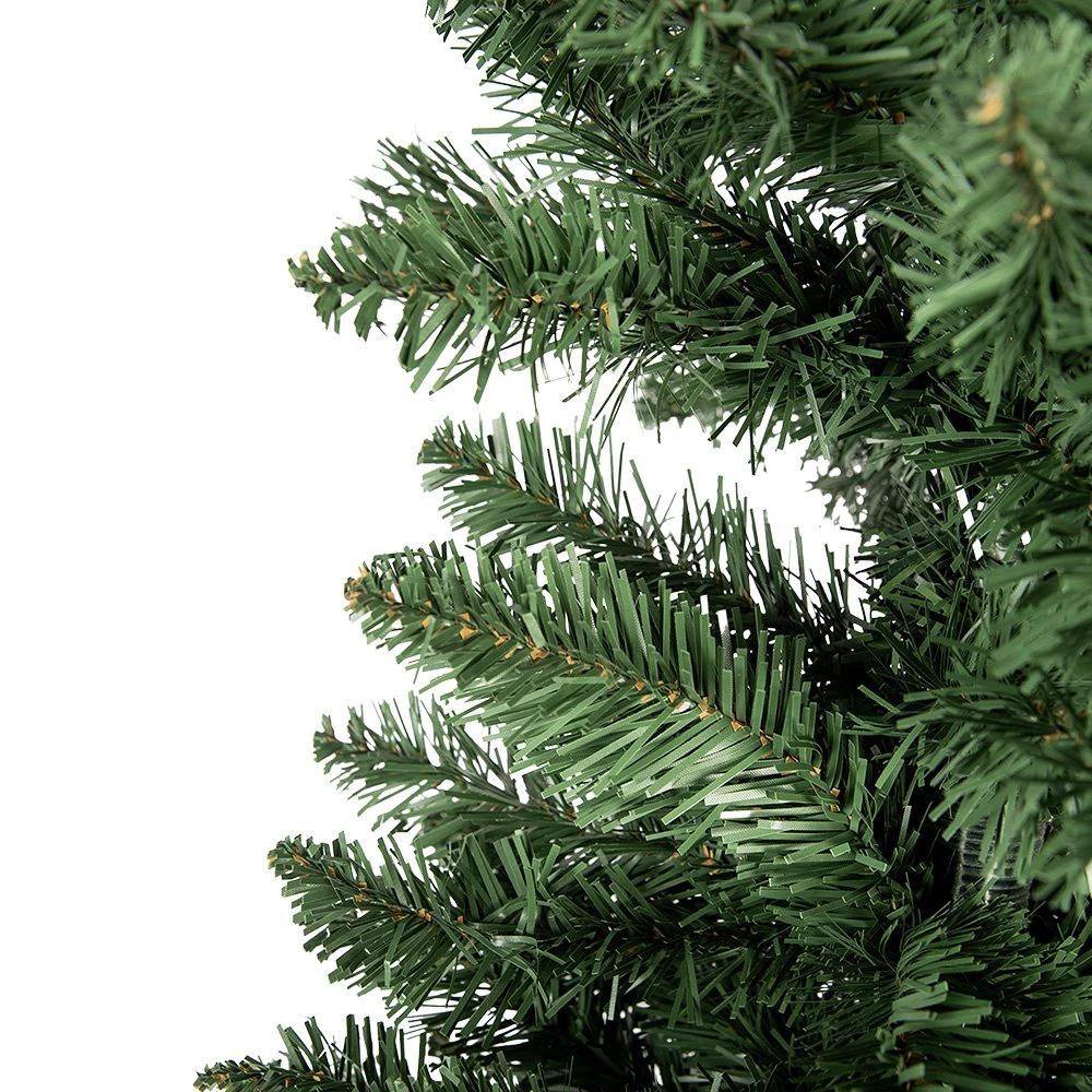 Christmas tree green, plastic and metal 50x50x210 cm by Clayre & Eef.