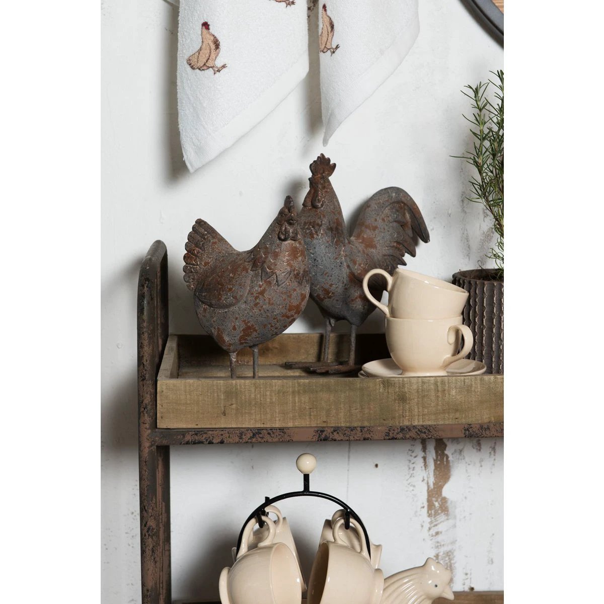 Image Haan 19x9x24 cm Gray Brown Polyresin Home accessories by Clayre & Eef.