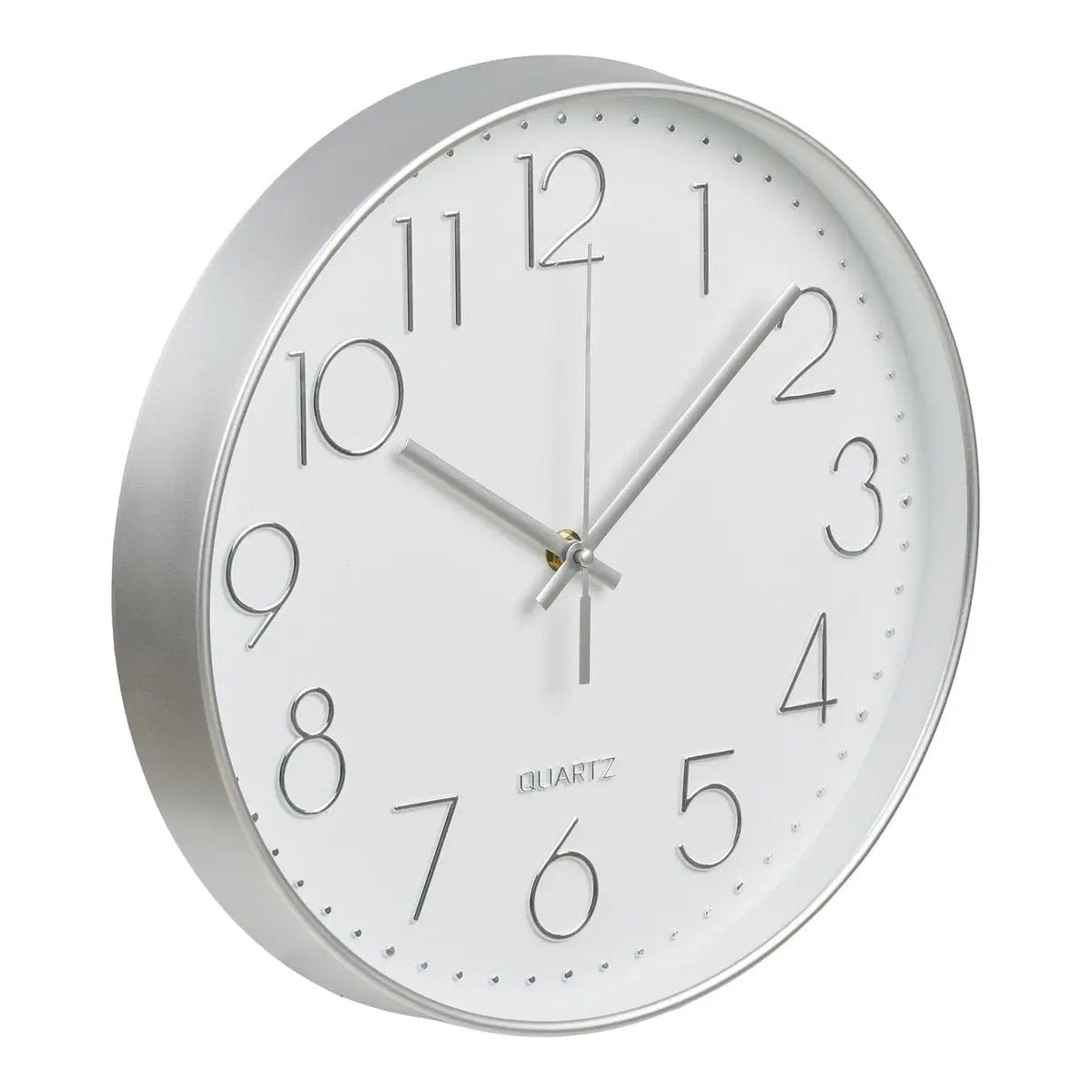 Lalibela Wall clock, silver, silent movement, ø30 cm by EMIRELLE
