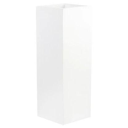 Column/planter - Mont Blanc Shiny White L35 x B35 x H80cm by Vase The World