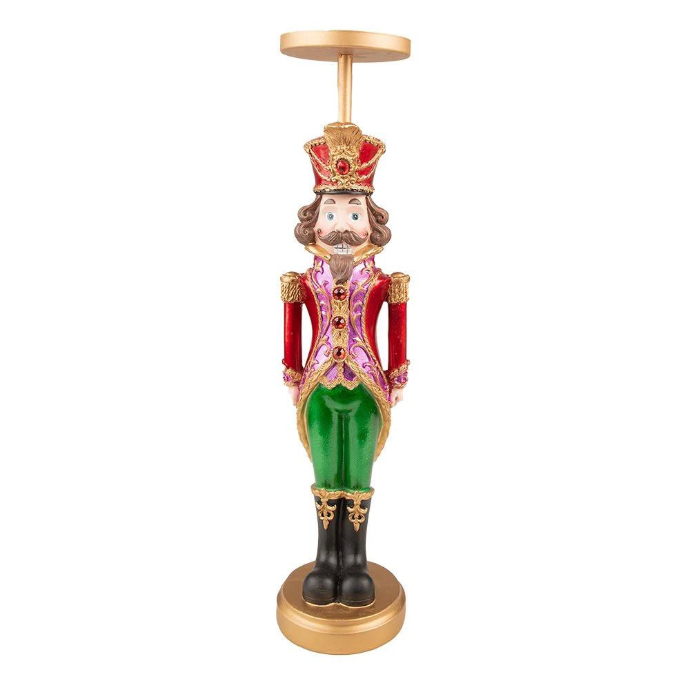 Candlestick nutcracker 11x10x42 cm by Clayre & Eef.