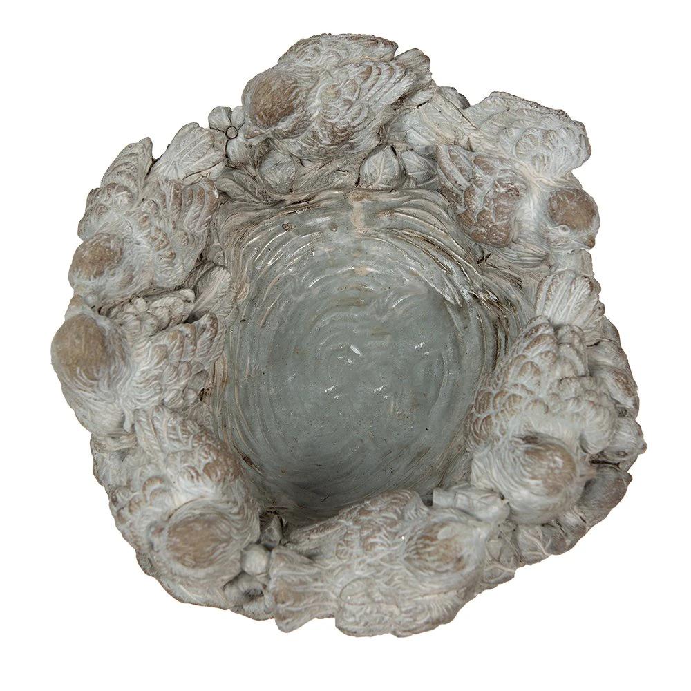Flower pot Ø 27x12 cm by Clayre & Eef.