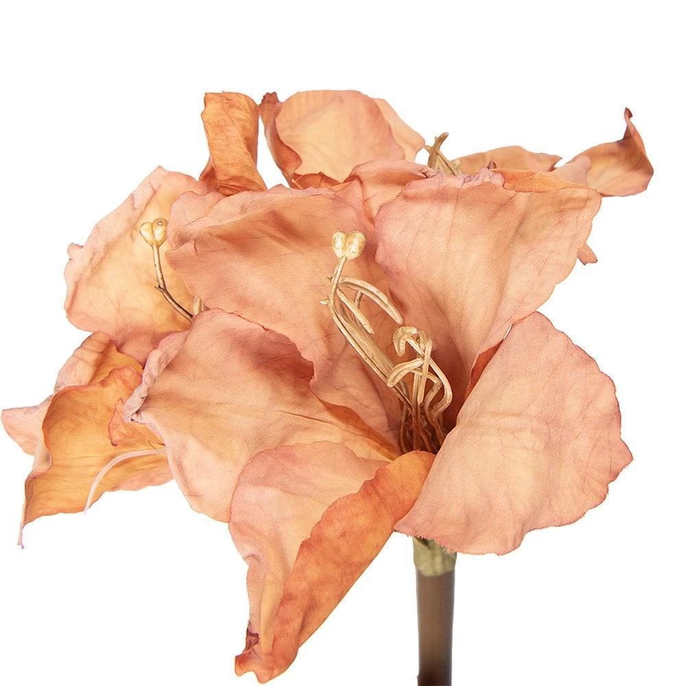 Artificial flower 65 cm Orange Plastic by Clayre & Eef.