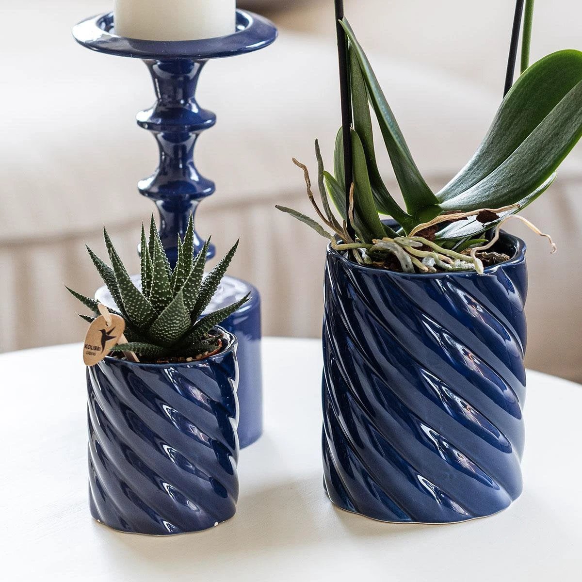 Kolibri Home | Candy sierpot | Hoog - Blue - Ø9cm by Kolibri Company