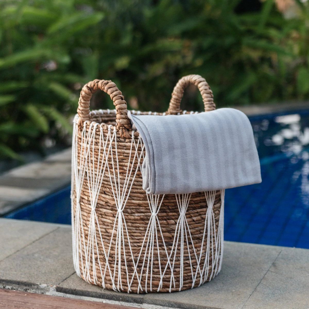 Boho Laundry Basket | Plant Basket | Storage Basket MANDURO made of Banana Fibre (3 sizes) by Soeji