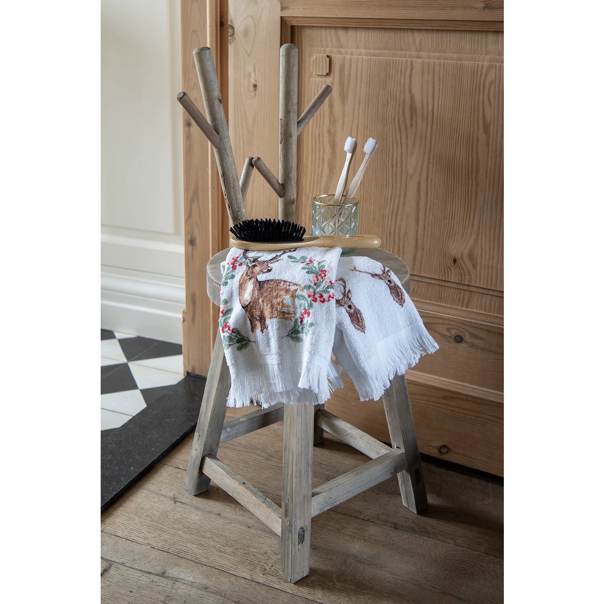 Plant table 30x30x70 cm by Clayre & Eef.