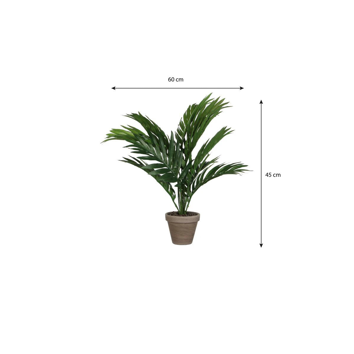 Artificial plant Areca palm Green by Mica Decorations