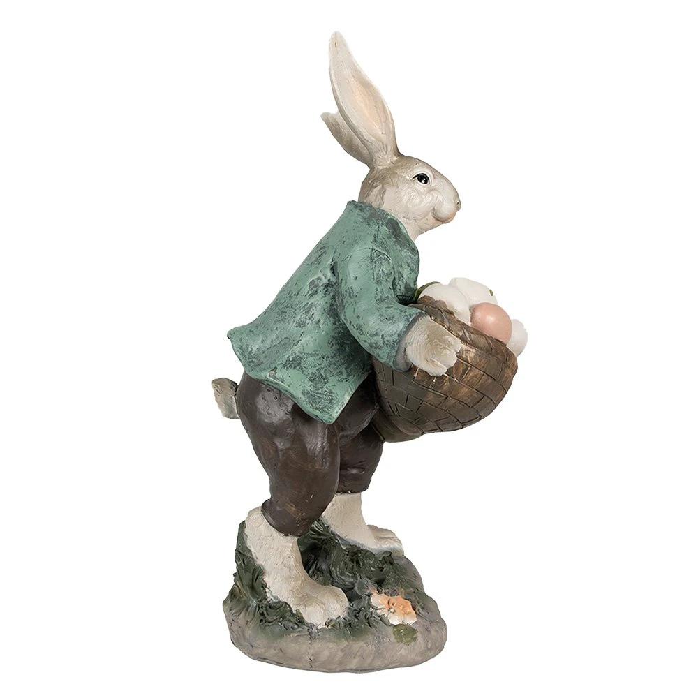 Decoration rabbit 18x16x32 cm by Clayre & Eef.