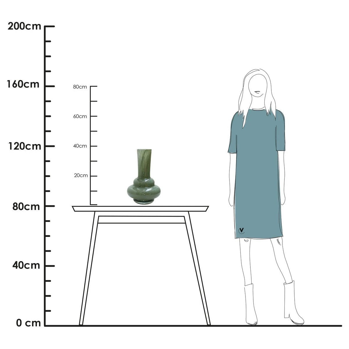 Vaas - Bolombo Elite green by Vase The World