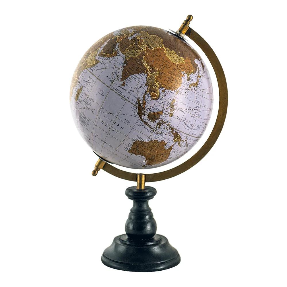 Wereldbol/globe 22x22x37 cm by Clayre & Eef.