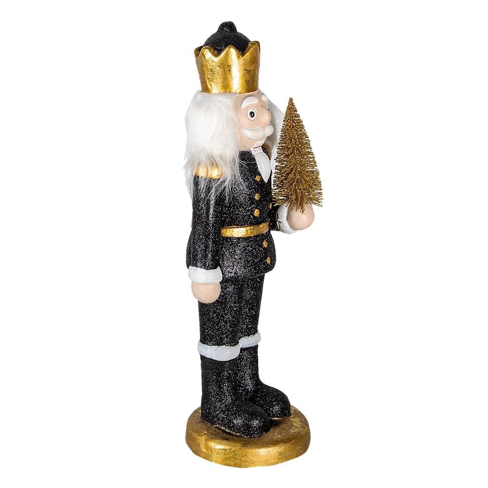 Decoration nutcracker 15x15x50 cm by Clayre & Eef.