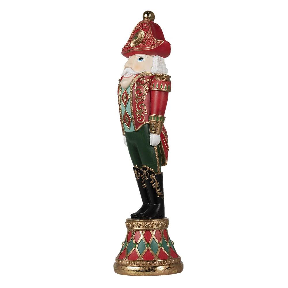 Decoration nutcracker 10x10x36 cm by Clayre & Eef.