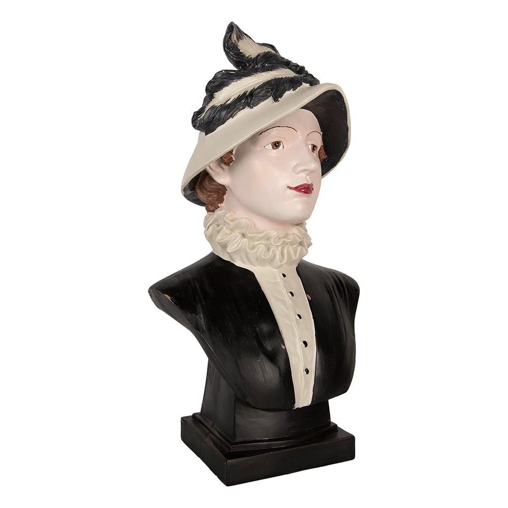 Dekorationsbild Frau 27x21x48 cm beige Kunststoff von Clayre & Eef.