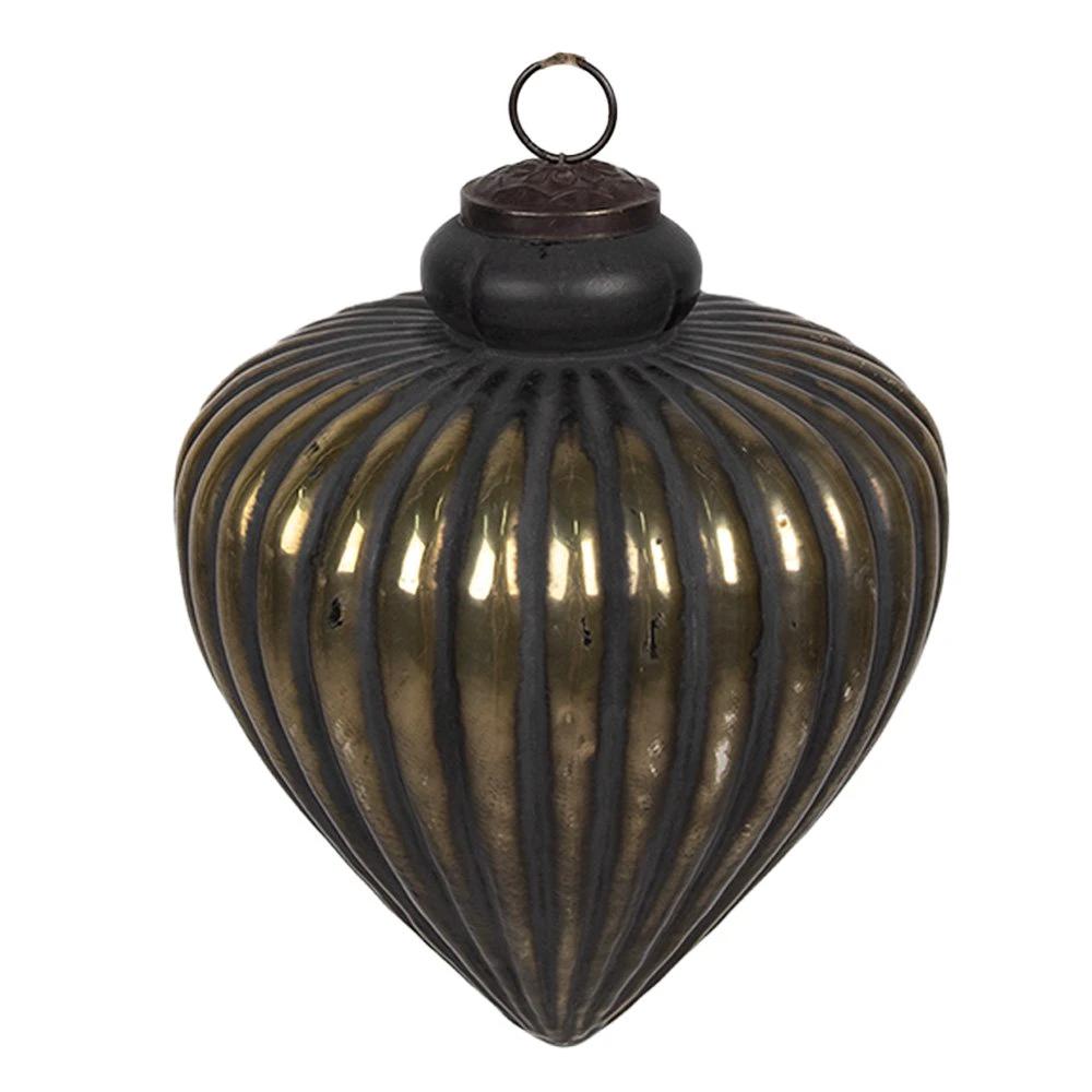 Christmas ball Ø 10x9 cm by Clayre & Eef.