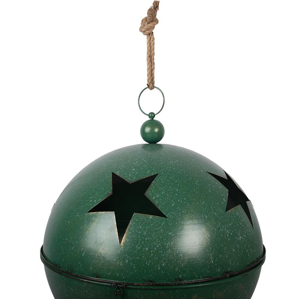 Weihnachtsdekoration Bild Weihnachtskugel Ø 60 / Ø 50 / Ø 40 cm Grünes Metall von Clayre & Eef.