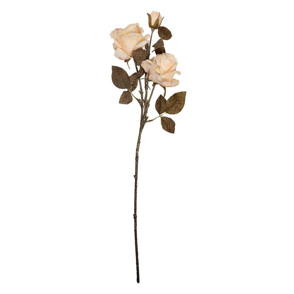 Kunstblume Rose 70 cm Weiß Kunststoff von Clayre & Eef.
