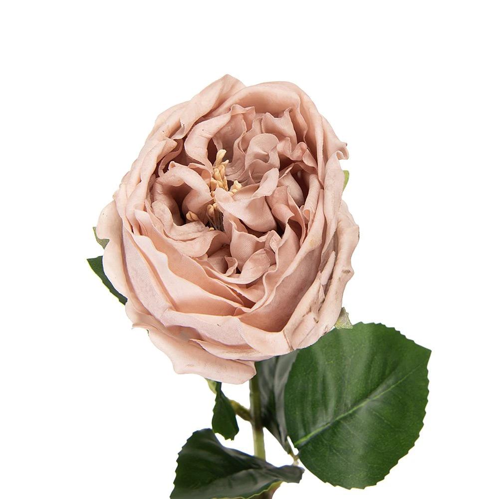 Artificial flower Rose 43 cm Beige Plastic by Clayre & Eef.
