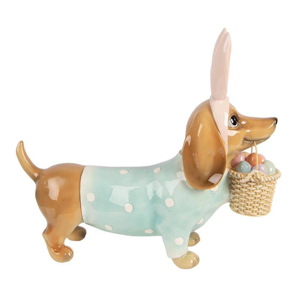 Dekorationsbild Hund 31x10x27 cm Braun Kunststoff von Clayre & Eef.