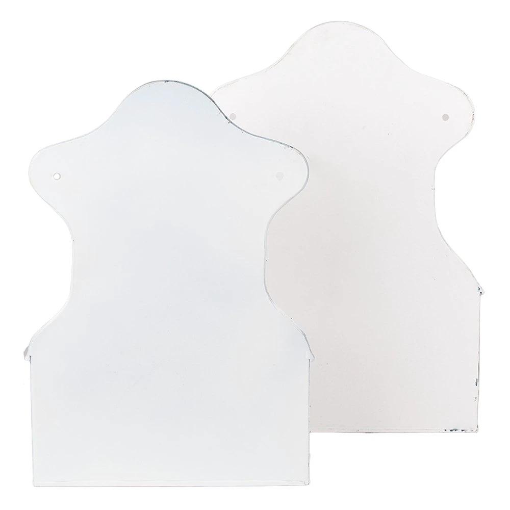 Decoratie planthouder (2) 26x14x37 /23x12x32 cm by Clayre & Eef.