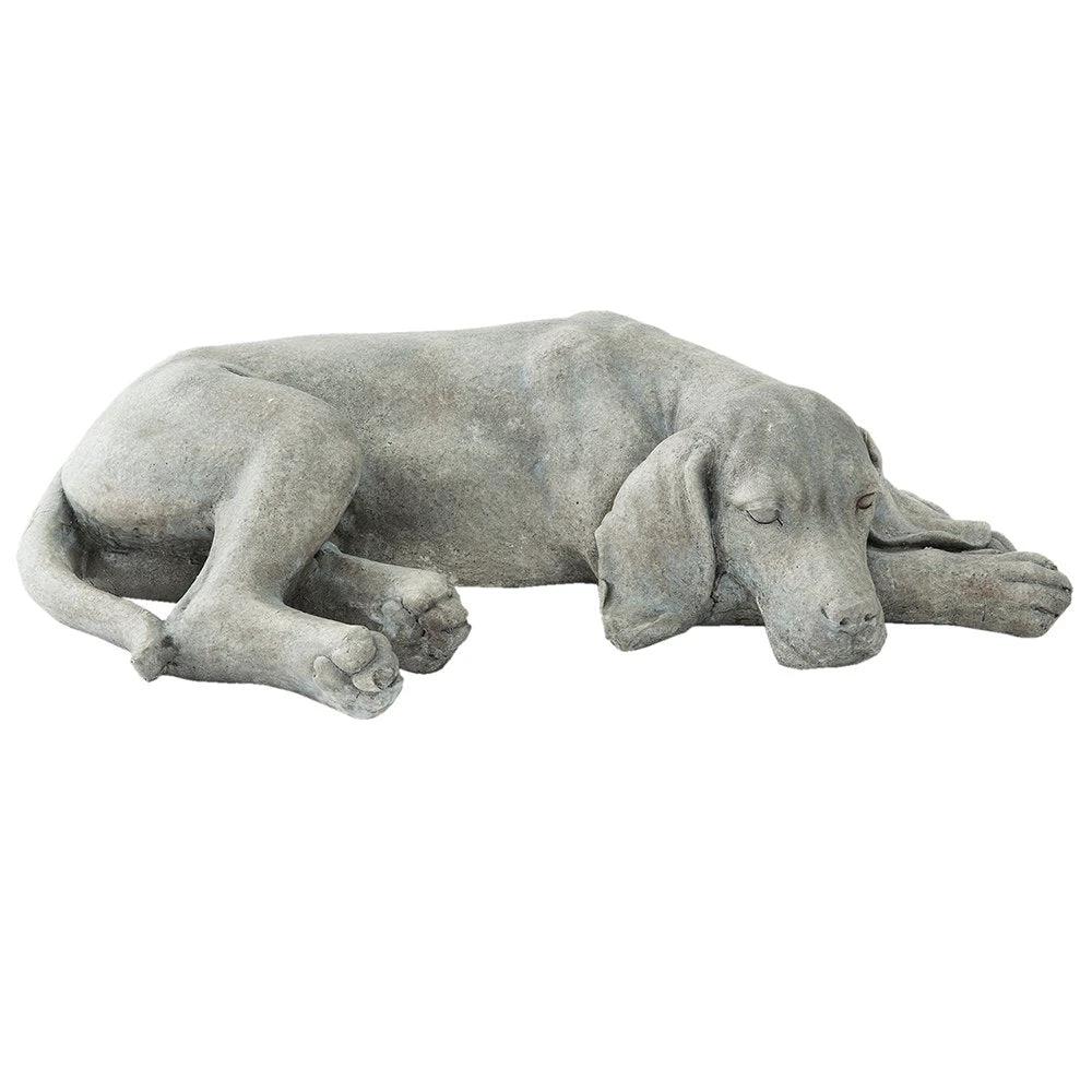 Image Dog 58x35x15 cm Gray Polyresin Home accessories by Clayre & Eef.