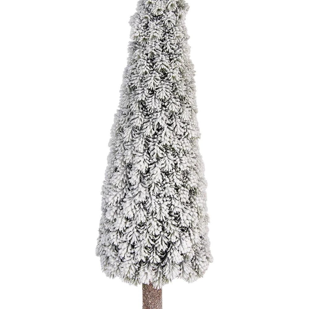 Mini Artificial Christmas Tree Ø 19x97 cm Green Plastic by Clayre & Eef.