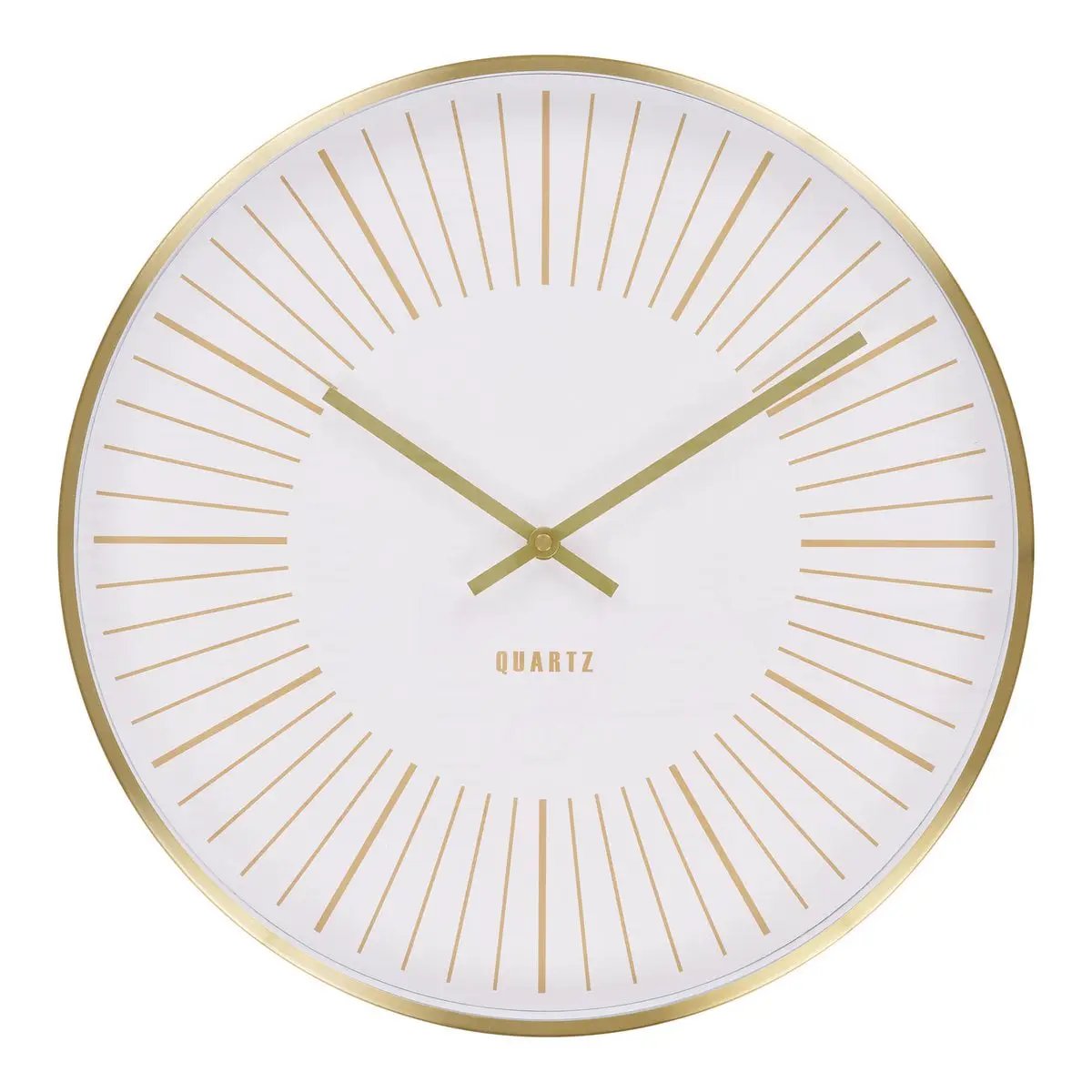 Takamaka Wall Clock - Gold, Aluminum/Glass, Ø40 cm by EMIRELLE