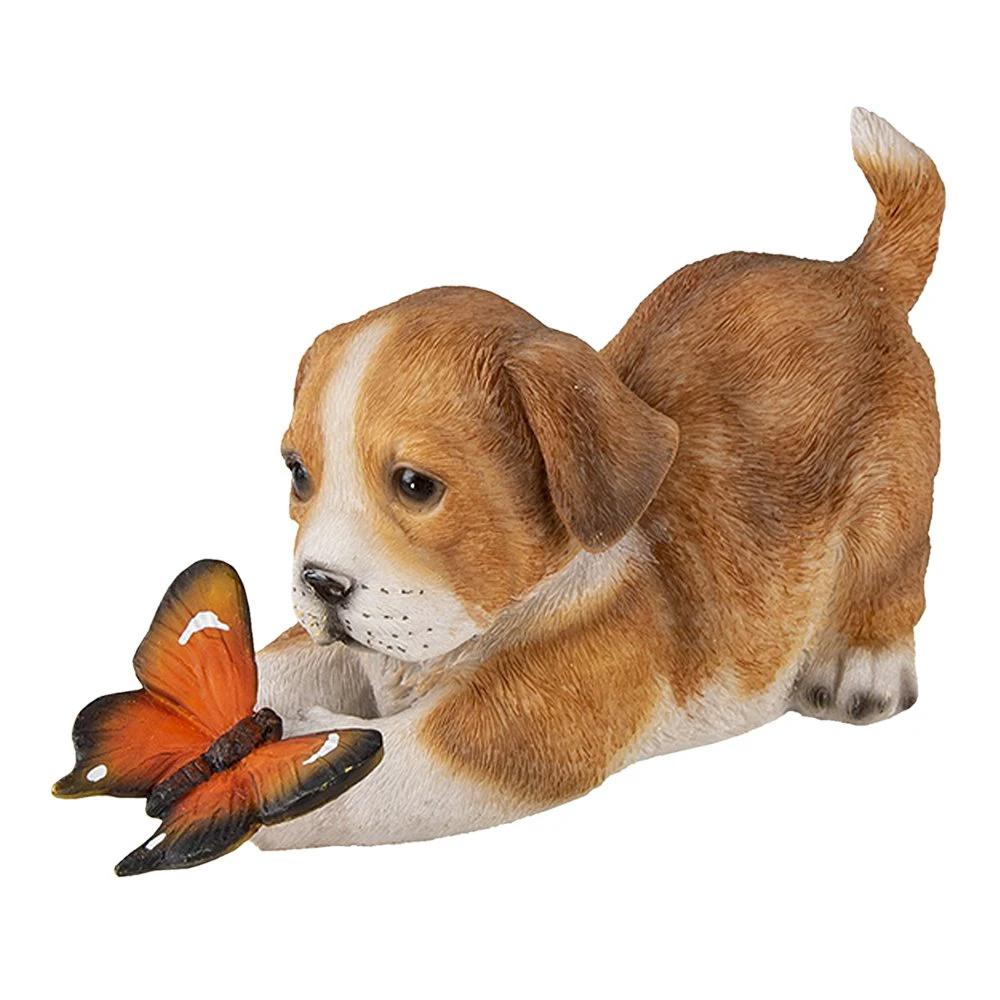 Decoration dog 20x8x11 cm by Clayre & Eef.
