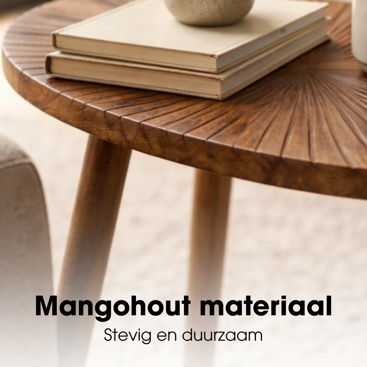 Side table Pomante Dark brown by Mica Decorations
