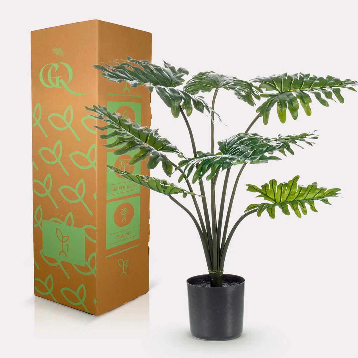 Artificial plant - Philodendron - 60 cm by Green boutiQ