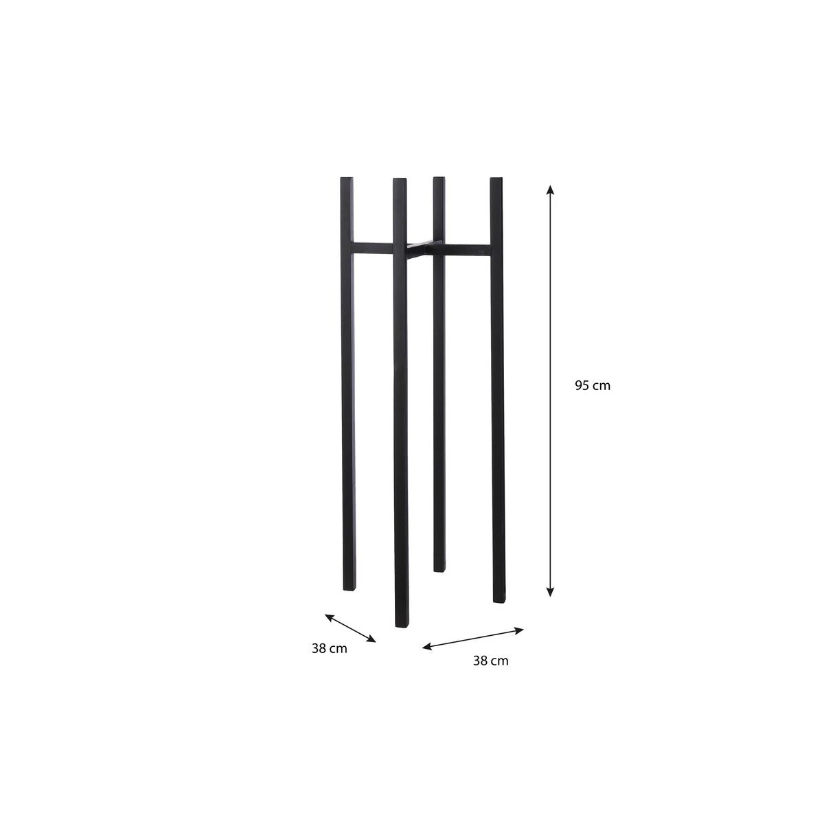 Plant stand Ascot Black by Mica Decorations