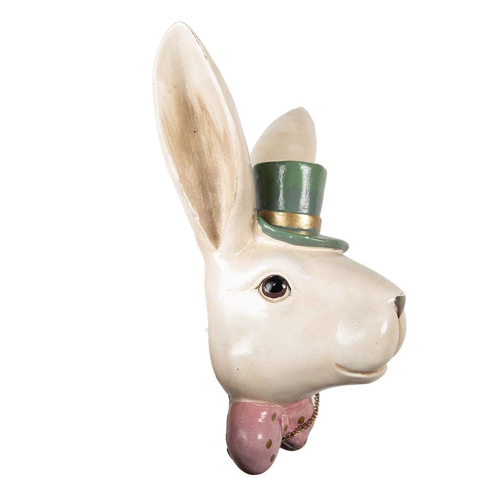 Decoration Statue Rabbit 17x11x25 cm Beige Plastic by Clayre & Eef.