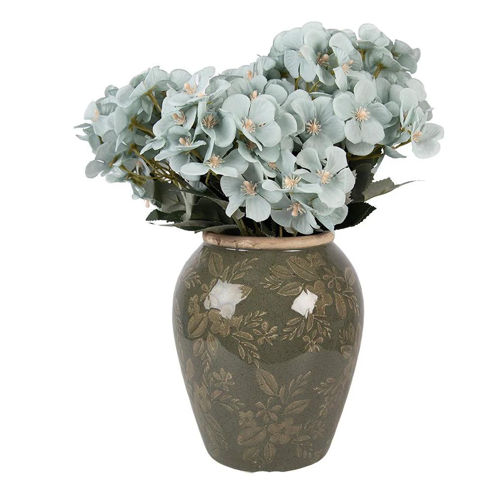Vase Ø 16x20 cm grüne Keramik von Clayre & Eef.