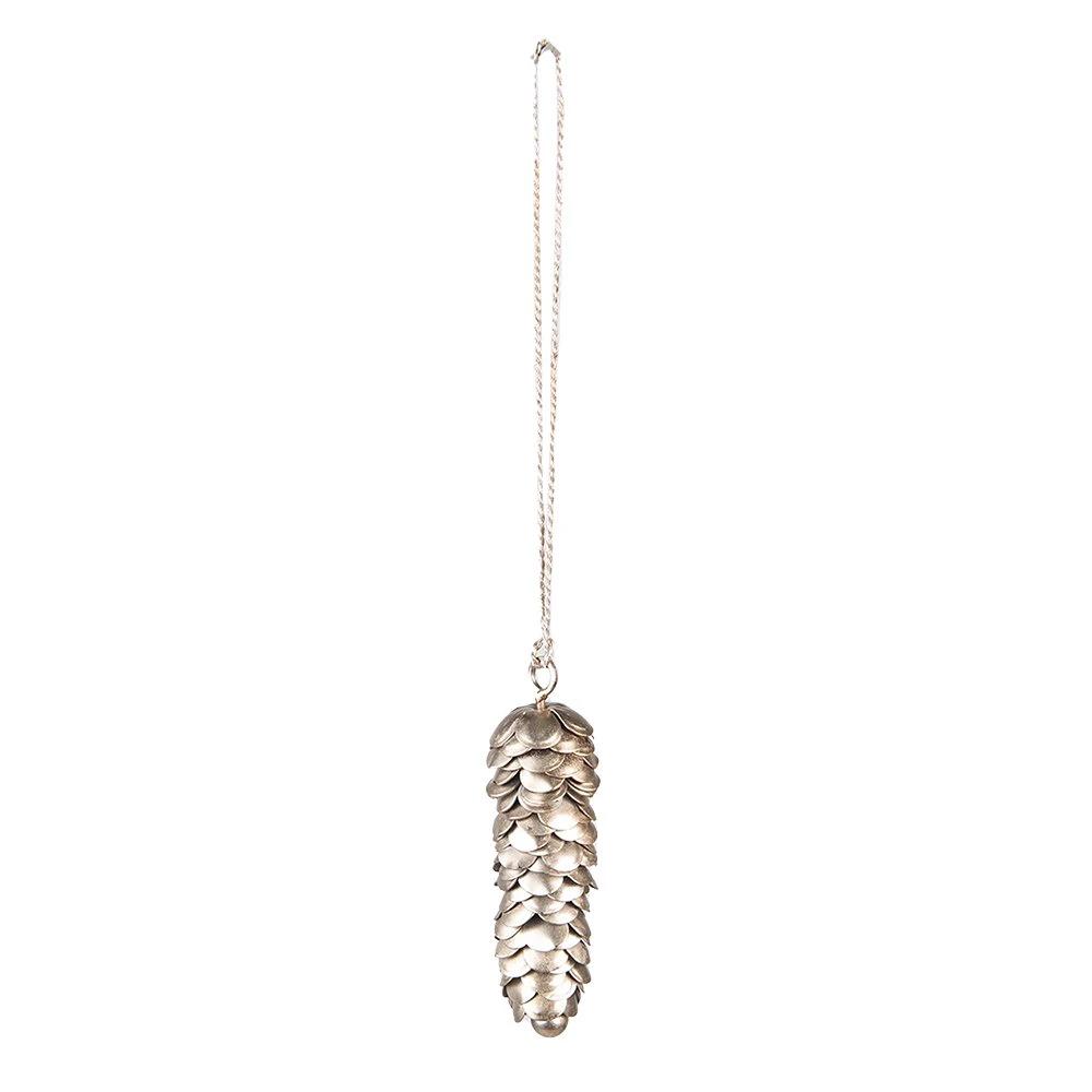 Decorative pendant pine cone 2x2x9 cm by Clayre & Eef.