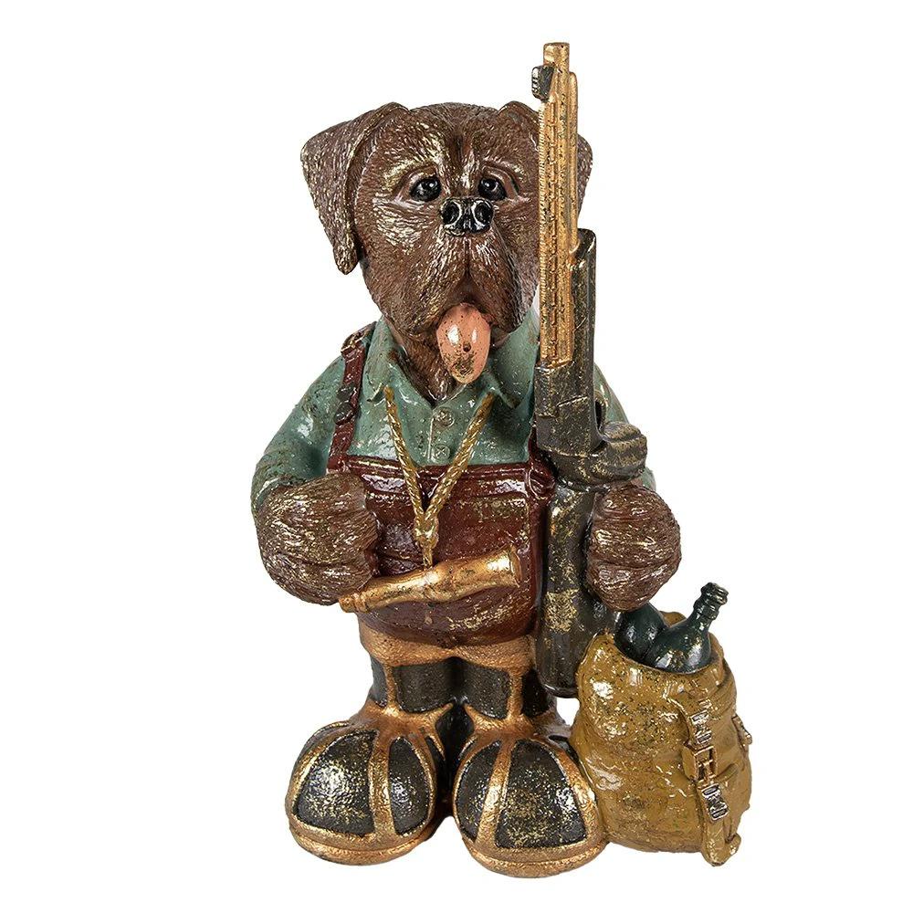 Decoration dog 20x13x32 cm by Clayre & Eef.