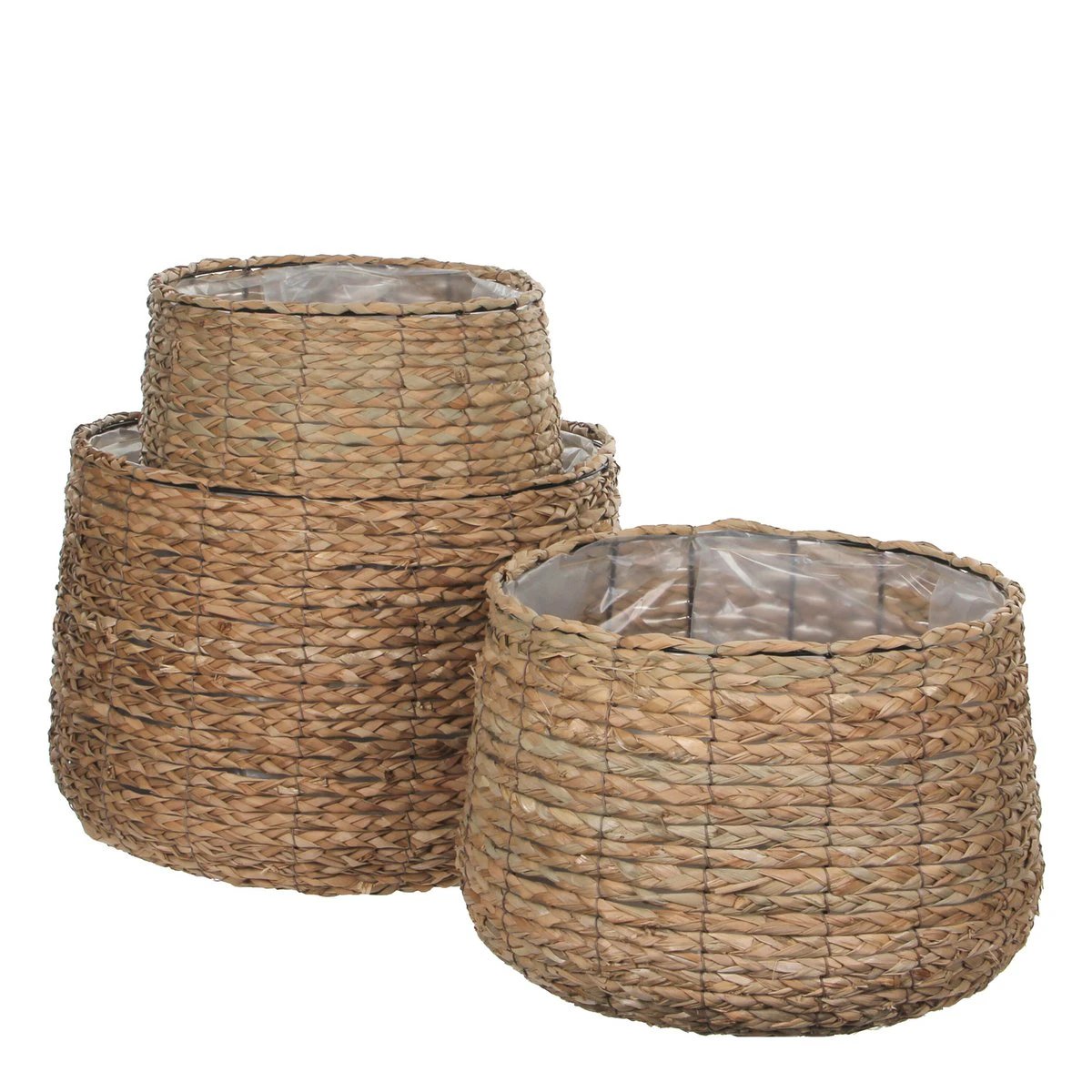 Plant basket set Avalon Light brown by Mica Decorations