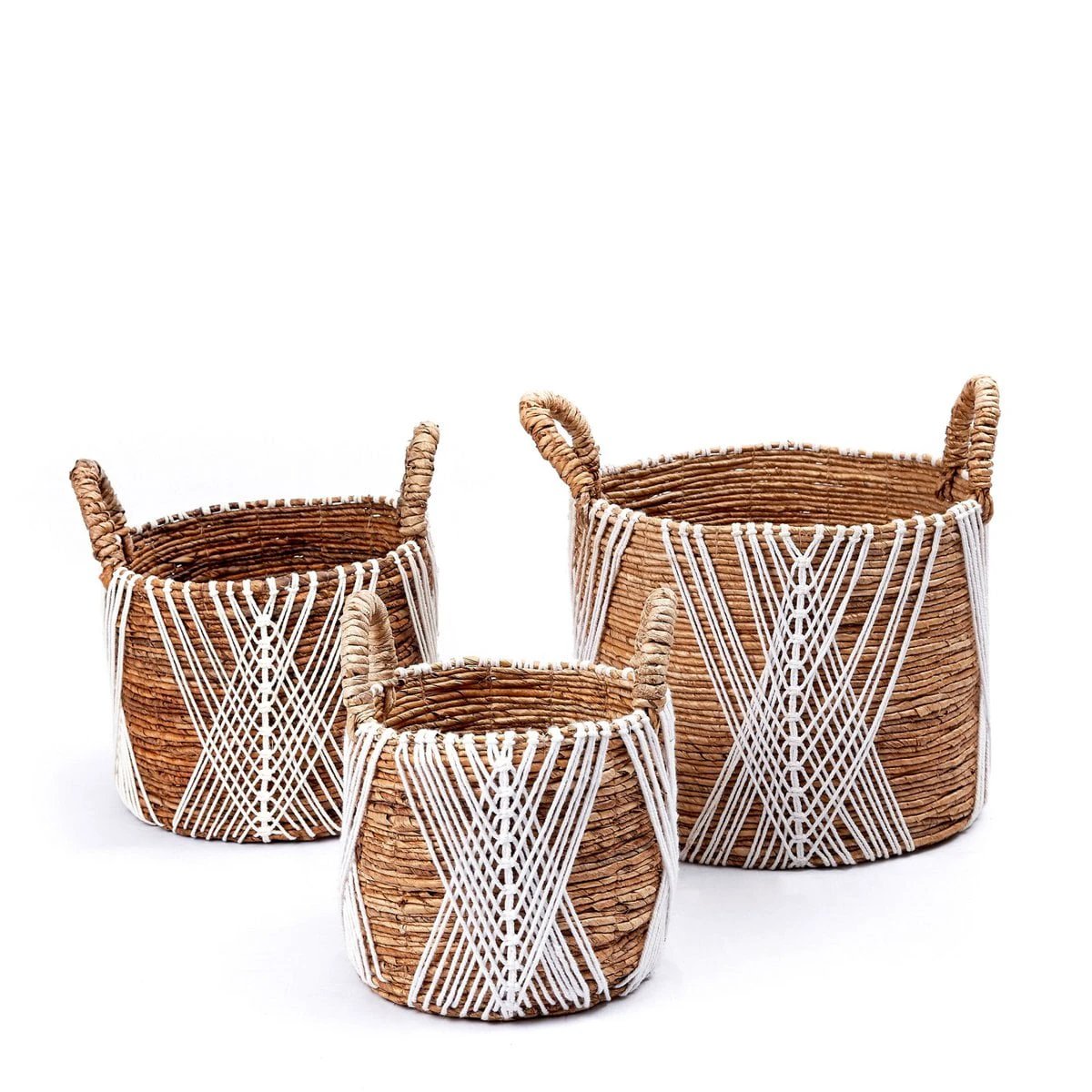 Storage Basket | Plant Basket | Laundry Basket LAWU made from Banana Fibre (3 sizes) by Soeji