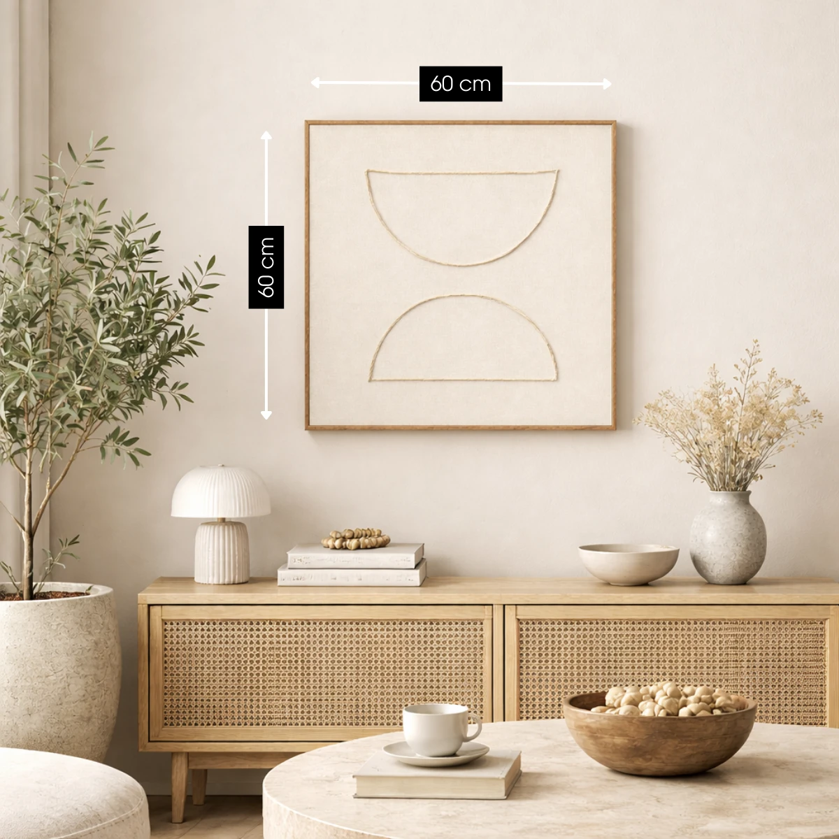 Wall decoration Beige by Mica Decorations