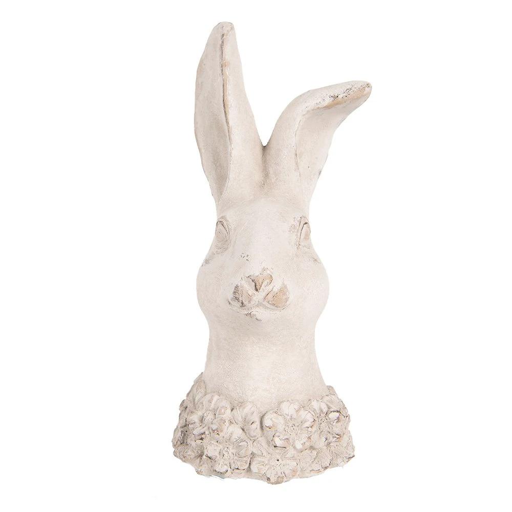 Decoration image rabbit 24 cm beige stone by Clayre & Eef.