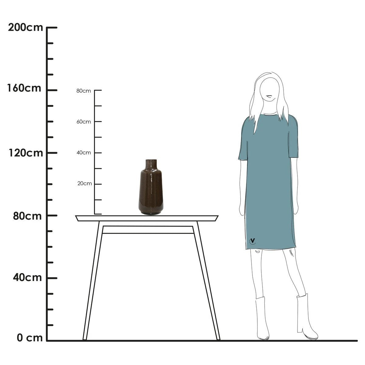 Vaas - Jana Elite dark brown by Vase The World